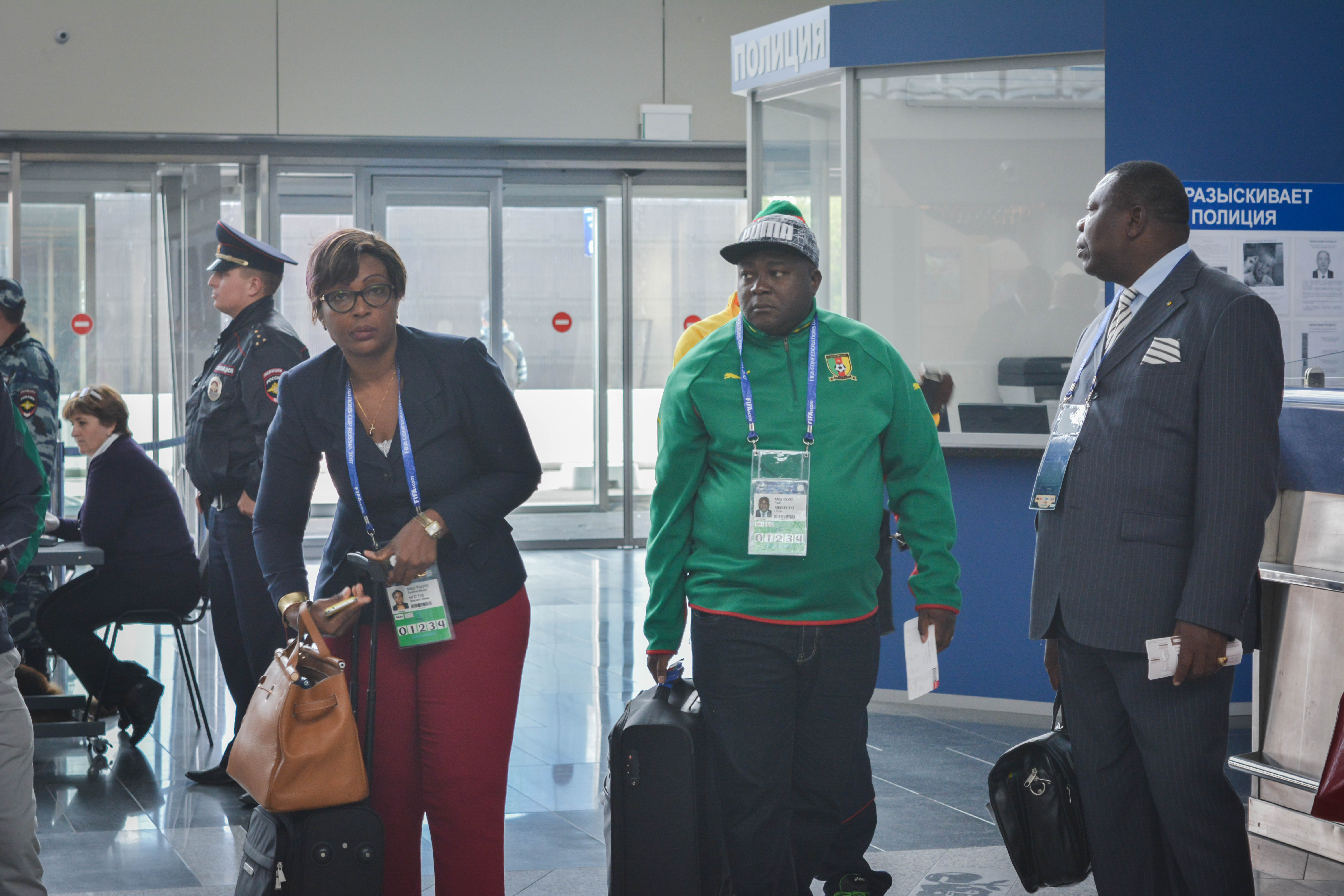 Аэропорт Внуково проводил сборную команду Камеруна по футболу, вылетавшую на матч Кубка Конфедераций FIFA 2017 | Международный аэропорт Внуково