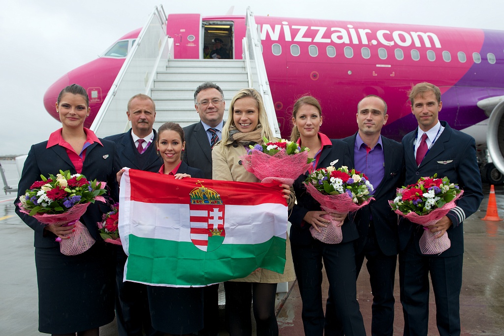Первый рейс авиакомпании Wizz Air на воздушной линии Москва (Внуково) - Будапешт | Международный аэропорт Внуково