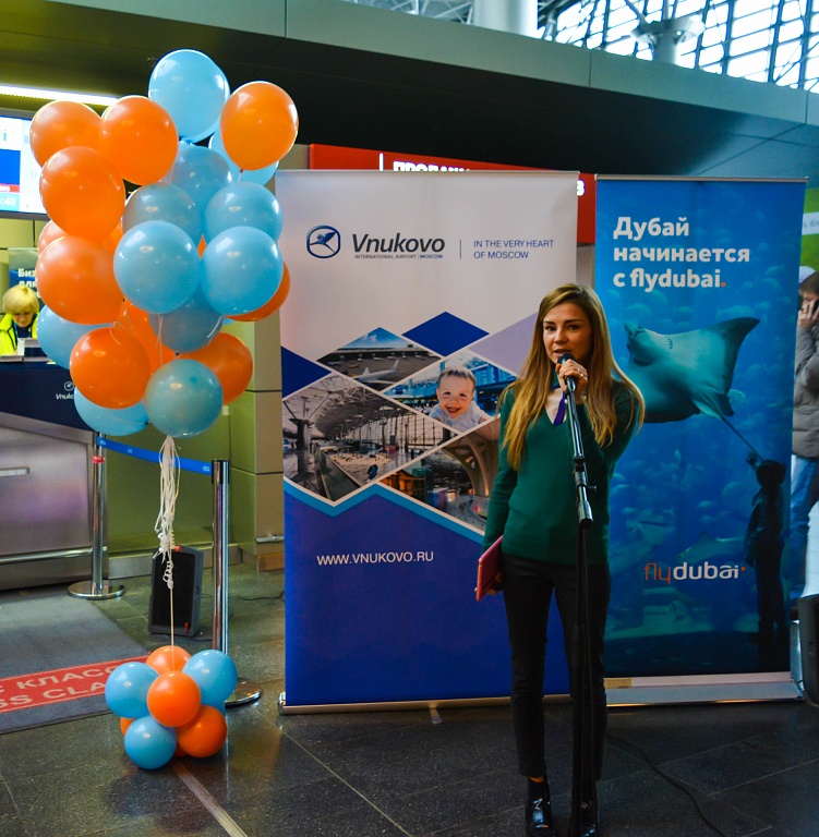 Аэропорт Внуково отметил пятилетие полетов flydubai в Россию | Международный аэропорт Внуково